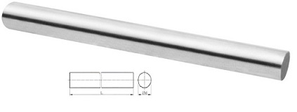Polotovar nože RADECO - kruhový profil, HSS, ČSN 223692 - 20x200 mm