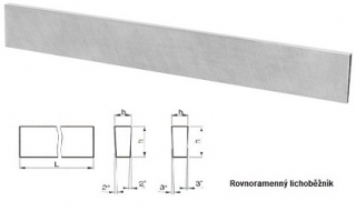 Polotovar nože RADECO - lichoběžníkový profil, HSS, ČSN 223693 - 4x16x160