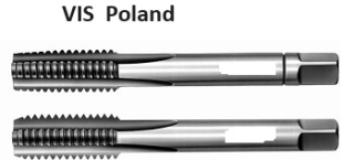 Závitník ruční sadový prodloužený - M18x1,5 - sada 2 ks, Polsko VIS, ČSN 223010, DIN 352, L=100 mm