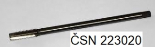 Strojní závitník s prodlouženou stopkou - M5 - HSS, ČSN 223020
