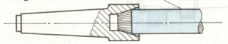 Unašeč rýhovaný vnější, 28-35 mm, ČSN 243333, Morse 3