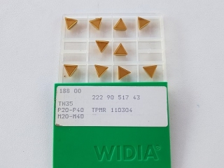 Vyměnitelná břitová destička TPMR 110304 P20-P40, M20-M40 TN35, Widia