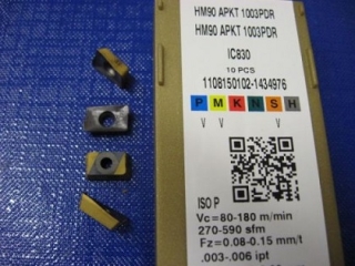 Vyměnitelná břitová destička APKT 1003PDR-HM90,IC328, Iscar