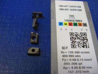 Vyměnitelná břitová destička APKT 1003PDR-HM90,IC908, Iscar