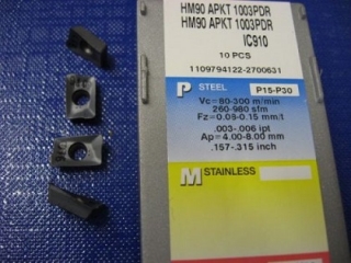 Vyměnitelná břitová destička APKT 1003PDR-HM90,IC910, Iscar