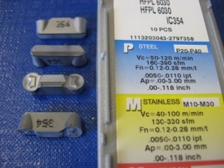 Vyměnitelná břitová destička HFPL 6030,IC354, Iscar