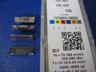 Vyměnitelná břitová destička HGPL 4004Y,IC908, Iscar