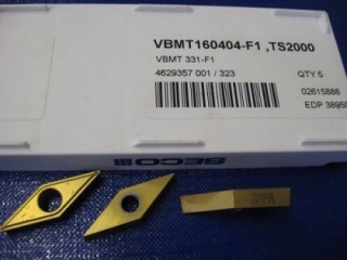 Vyměnitelná břitová destička VBMT 160404-F1,TS2000, Seco