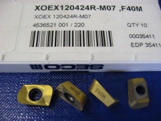 Vyměnitelná břitová destička XOEX 120424R-M07,F40M, Seco