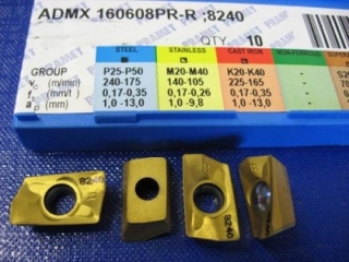 Vyměnitelná břitová destička ADMX 160608PR-R,8240, Pramet