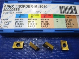 Vyměnitelná břitová destička APKX 1103PDER-M,8040, Pramet