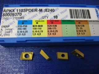 Vyměnitelná břitová destička APKX 1103PDER-M,8240, Pramet