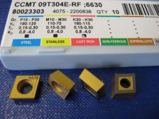 Vyměnitelná břitová destička CCMT 09T304E-RF,6630, Pramet