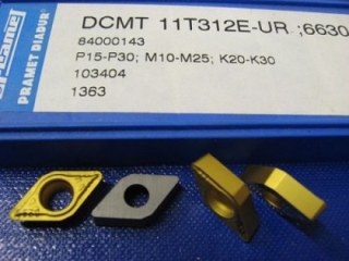 Vyměnitelná břitová destička DCMT 11T312E-UR,6630, Pramet
