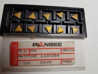 Vyměnitelná břitová destička TPMR 110304EN, ISO-P25/K20, Plansee
