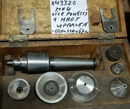 Upínací hrot otočný s vyměnitelnými vložkami Morse 4, ČSN 243326, Škoda